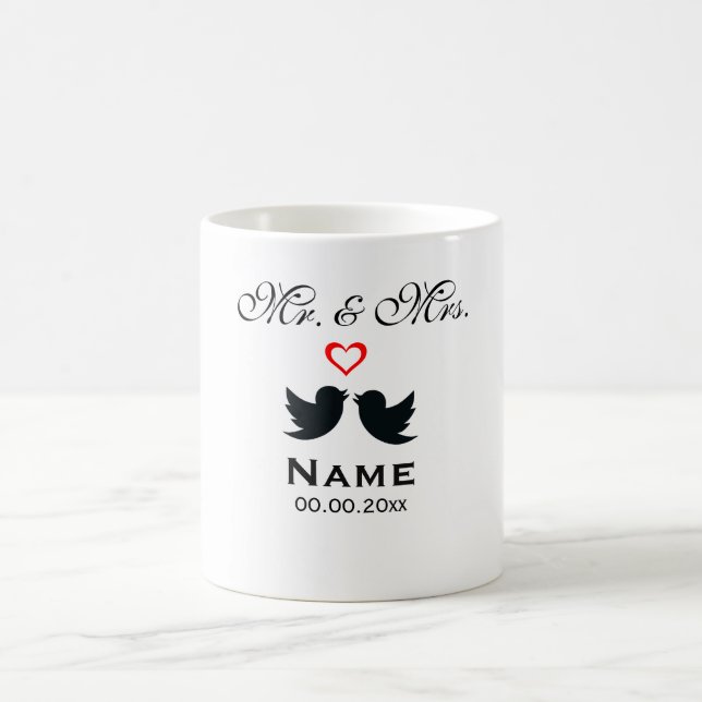 Personalised Mr. and Mrs. Coffee Mug (Center)