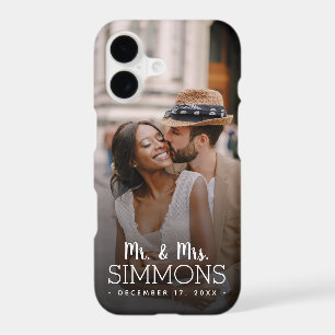 Personalised Mr. and Mrs. Monogram Wedding Photo