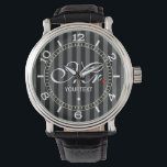 Personalised Mr. Husband Groom His Hers Newly Weds Watch<br><div class="desc">A classic monogram for Mr. and Mrs. for newly weds established couples mum dad girlfriend or boyfriend. A perfect last minute fashion watch gift idea. Mr. and Mrs. Husband Wife His Hers Newly Weds on a custom gift to wear or to share. Use the "Ask this Designer" link to contact...</div>