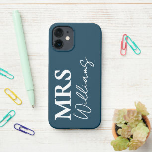 Personalised Mr. & Mrs. Gift for Newlyweds, Wife iPhone 12 Mini Case