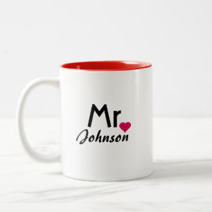 Personalised Mr mug - half of set