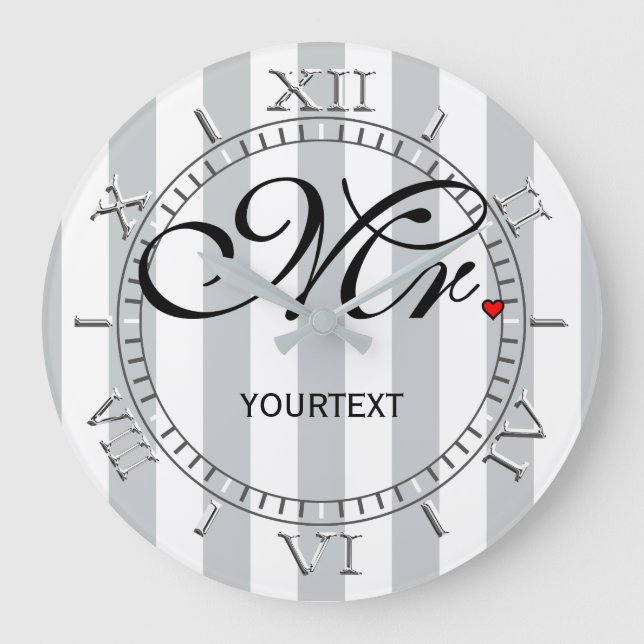 Personalised Mr. on a Large Clock (Front)