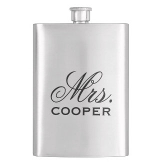 Personalised Mrs. Bride Wedding Keepsake Hip Flask