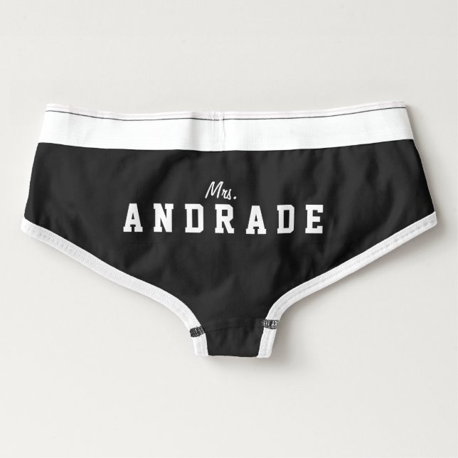 Personalised Mrs. Panties Customised Bridal Undies (Back)