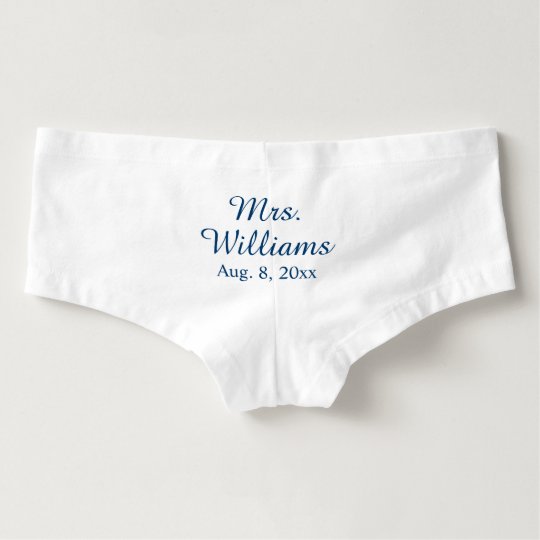 Personalised Mrs. Panties in something blue