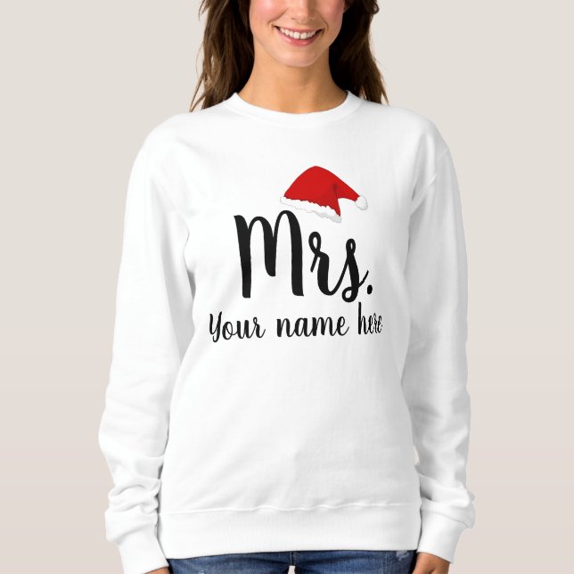 Personalised Mrs. Santa Sweatshirt (Front)