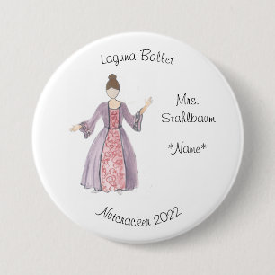 Personalised Mrs. Stahlbaum Keepsake Nutcracker 7.5 Cm Round Badge