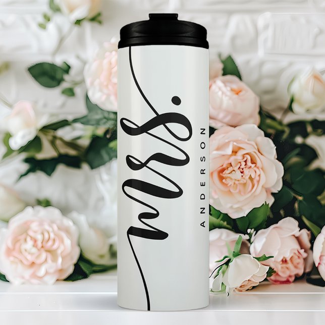 Personalised Mrs. Thermal Tumbler (Creator Uploaded)