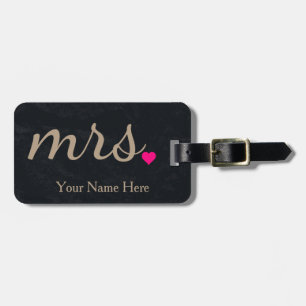 Personalised Mrs. Wife Bride Newly Weds Luggage Tag