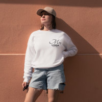 Personalised Mrs with name,Engagement, bride  Swea