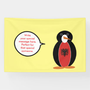 Personalised Ms. Penguin Albania Banner