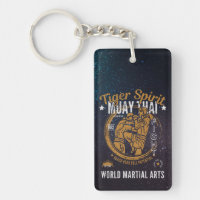 Personalised Muay Thai Keychain - Tiger Spirit