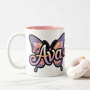 Personalised Mug - Ava Butterfly Design Mug