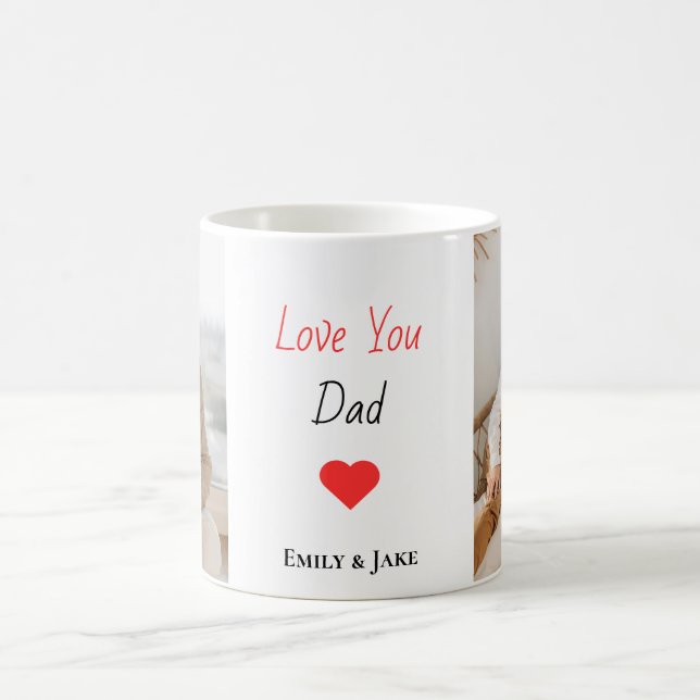 Personalised Mug Father’s Day Gift with Kids Names (Center)