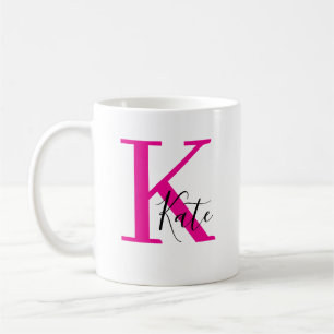 Personalised Mug, Golden Initial Name Cup Gift for