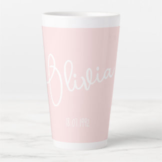 Personalised Mug Name Blush Pink 