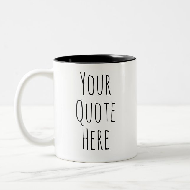 Personalised Mugs | Add Your Own Text (Left)