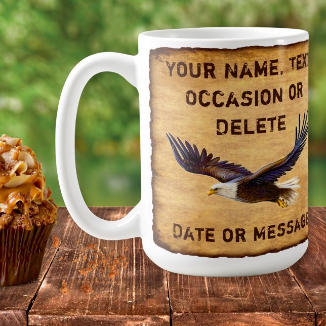 Personalised Mugs for Dad, Husband. Eagle Gifts (Gifts for Eagle Lovers. Personalized Father's Day Gift. Personalised gift for son Cheap gift for Dad)