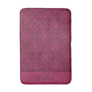 Personalised mulberry pattern bath mat