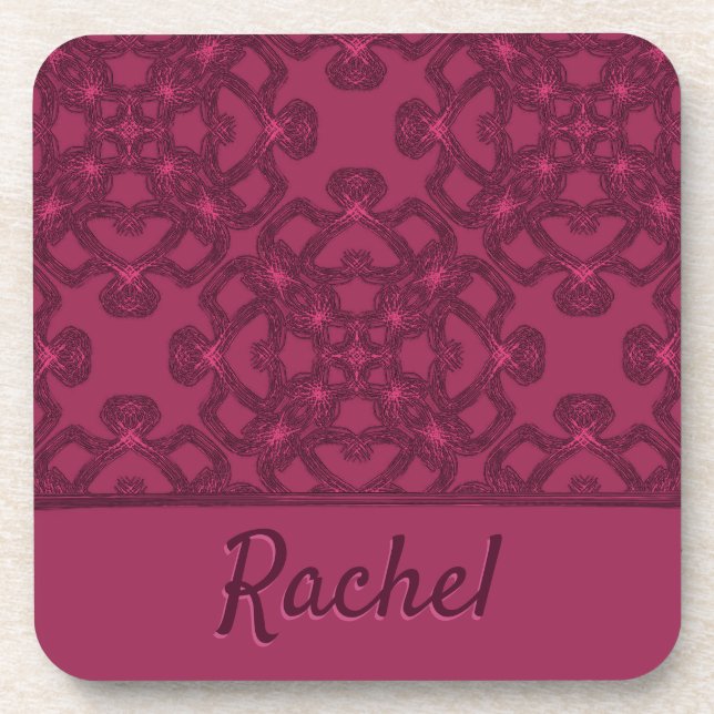 Personalised Mulberry Pattern Coaster (Front)