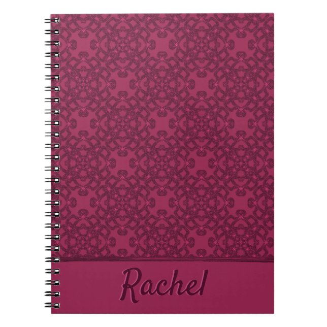 Personalised mulberry pattern notebook (Front)