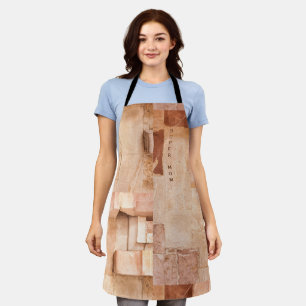 Personalised Multi-Brown Tones Architectural Apron