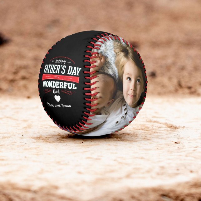 Personalised Multi Photo Happy Fathers Day Baseball (Creator Uploaded)