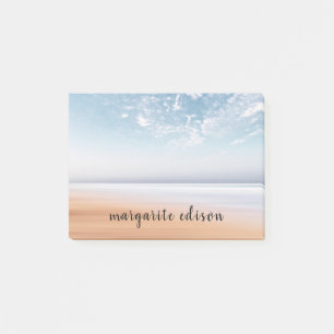Personalised Multicolor Beach Scene Post-it Notes