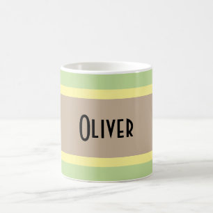 Personalised Multicolor Khaki Colours Coffee Mug