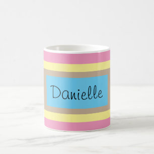 Personalised Multicolor Pastels Coffee Mug