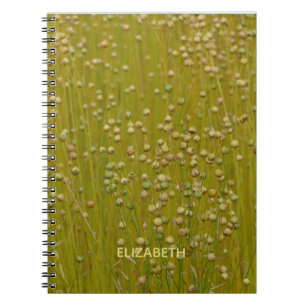 Personalised Multicolored Green Florals Notebook