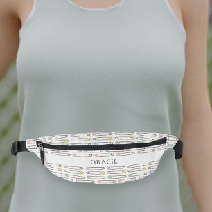 Personalised Mum Diaper Pin Pattern Fanny Pack