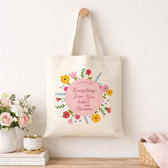 Personalised Mum Est Tote Bag Meaningful Gift (Mom Keepsake Gift)