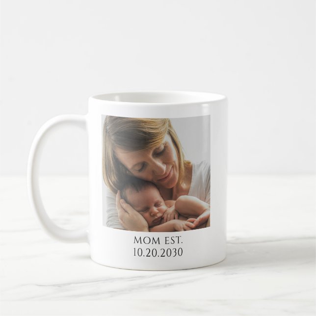 Personalised Mum Established Coffee Mug (Left)