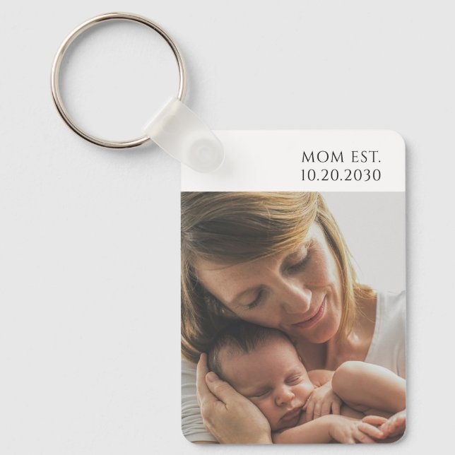 Personalised Mum Established Key Ring (Front)