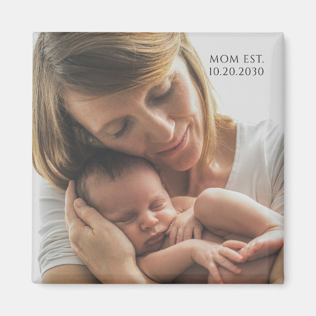 Personalised Mum Established Magnet (Front)