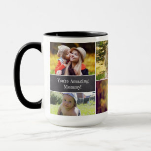 Personalised Mum family Photo collage Mug