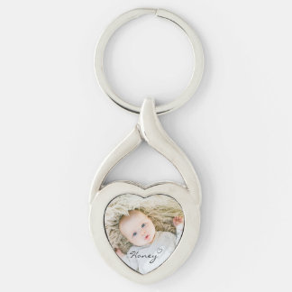personalised mum gift, Custom family photo on Keyc Key Ring
