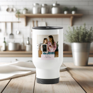 Personalised Mum I Love You Photo Travel Mug