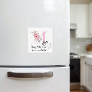 Personalised Mum Initial Fridge Magnet