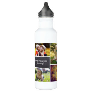 Personalised Mum Multiple Photo collage 710 Ml Water Bottle
