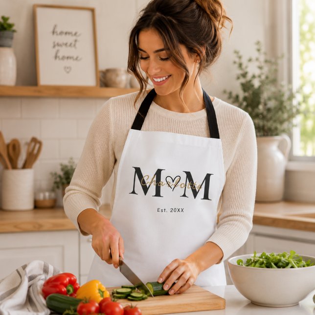 Personalised Mum Name Est Year Apron Gift (Creator Uploaded)