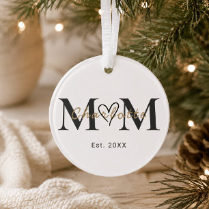 Personalised Mum Name Est Year Christmas Ornament