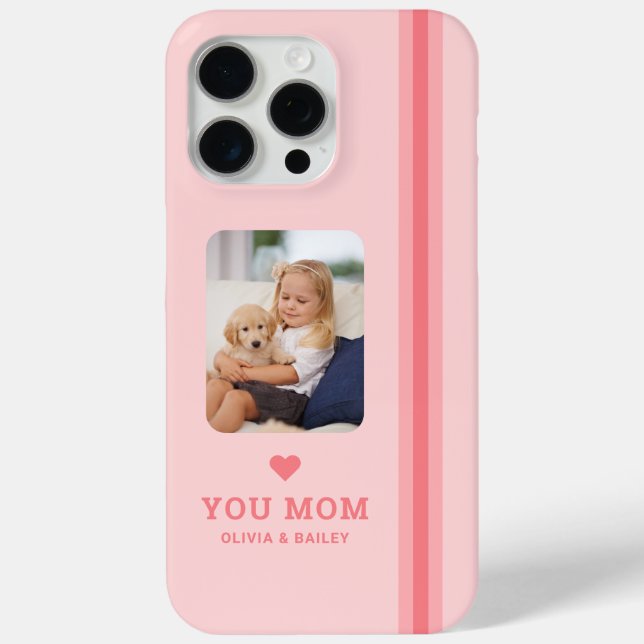 Personalised Mum Photo and Names Case-Mate iPhone Case (Back)