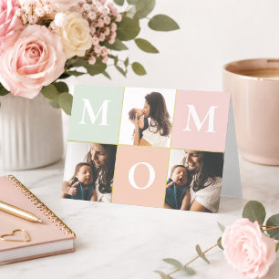 Personalised Mum Photo Card Birthday Mother's Day