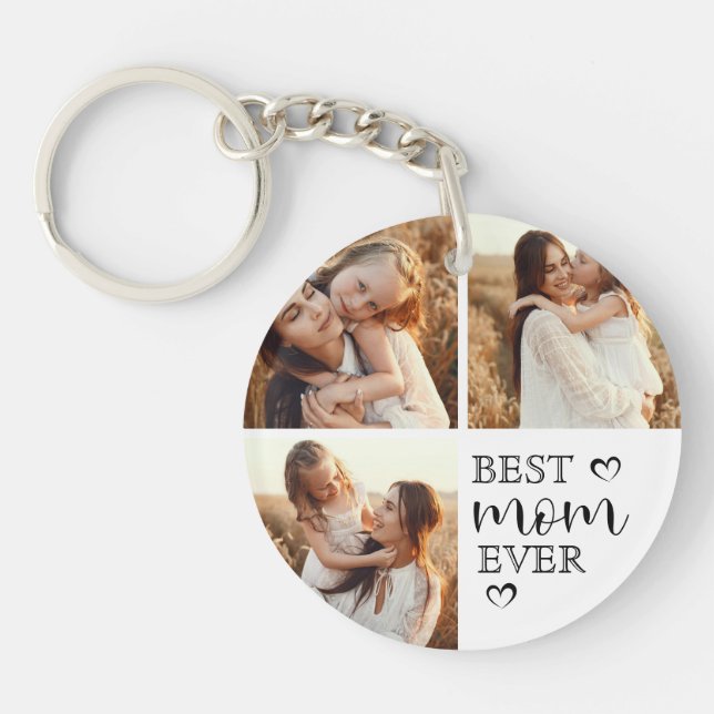 Personalised Mum Photo | Cute Family Keepsake Key Ring (Front)