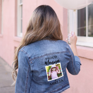 Personalised Mum Photo Denim Jacket