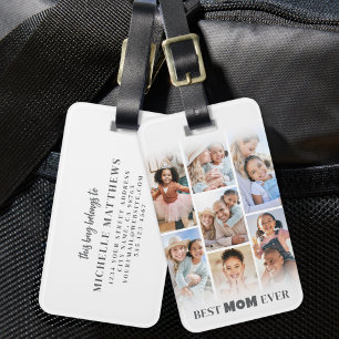 Personalised Mum Photo Luggage Tag