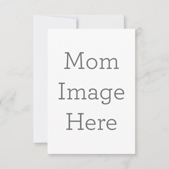 8.9 cm x 12.7 cm Flat Thank You Card (Front)