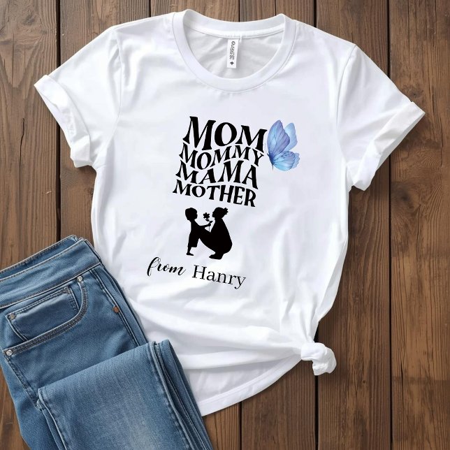 Personalised Mum Typography T-Shirt (Creator Uploaded)